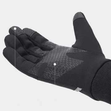 ПЕРЧАТКИ МУЖСКИЕ, ЧЕРНЫЕ, ТЕПЛЫЕ, СЕНСОРНЫЕ, Спортивные, XL, ДЛЯ ВЕЛОСИПЕДА