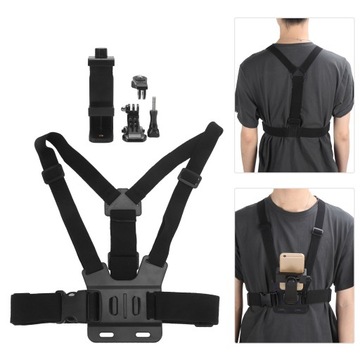 SZELKI UCHWYT CHEST MOUNT DO GOPRO TELEFONU
