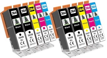 10x TUSZ 364 XL DO DRUKARKI HP PHOTOSMART OfficeJet-DeskJet 5524 5520 364XL