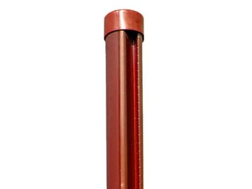SŁUPEK Ø 48 mm do siatki zgrzewanej BRĄZOWY 1,70 m