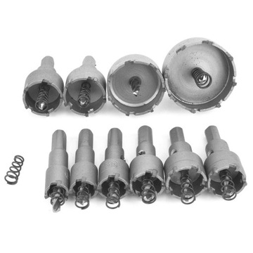 Набор сверл для кольцевых пил из нержавеющей стали TCT, 10 шт., для сплавов электромобилей