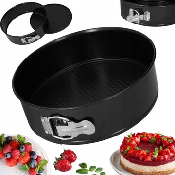 TORTOWNICA blacha do pieczenia forma 22 cm okrągła łatwa w czyszczeniu