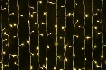 Светодиодная световая завеса - 6х3м теплый белый + пульт дистанционного управления