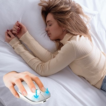 CICHA MYSZKA BEZPRZEWODOWA MYSZ KOMPUTEROWA GAMINGOWA KOMPUTERA LAPTOPA TV