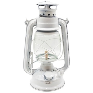 РЕТРО МАСЛЯНАЯ ЛАМПА С ФИТИЛЕМ + МАСЛО 0,5л БЕЛАЯ