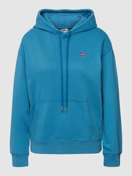 Y4225 LEVIS STANDARD HOODIE vallarta blueBLUZA DAMSKA S