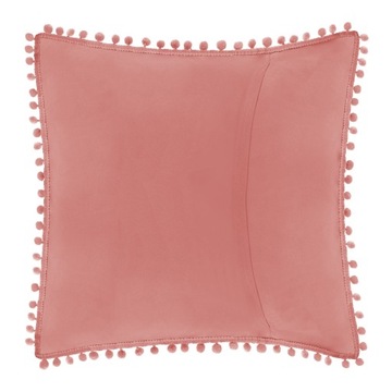 Декоративные наволочки 2 шт. помпоны бохо 45см Роза