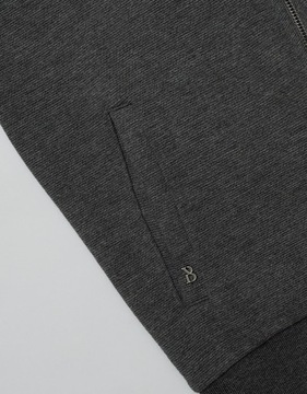 Męski sweter rozpinany belpasso grafit XL