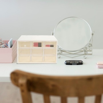 ПРОЗРАЧНЫЙ ОРГАНАЙЗЕР ДЛЯ БУСИН ЯЩИК ДЛЯ КОСМЕТИКИ