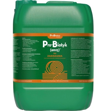 PRO-BIOTYK EM15 10L DO ZAKISZANIA PROBIOEMY PROBIOTYK EM-15 PROBIOTICS