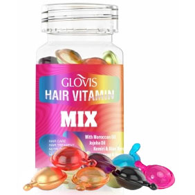 GLOVIS Hair Vitamin Oil MIX Witaminy Kapsułki Serum do Włosów Zdrowe Włosy