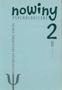Nowiny psychologiczne 2 z 2004 [spis]