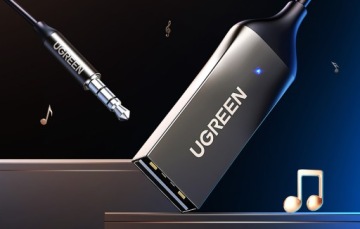 Аудиоадаптер Bluetooth 5.0 UGREEN CM309 USB, AUX