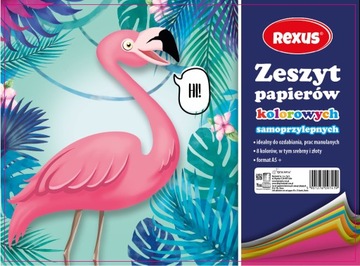 ZESZYT PAPIERÓW KOLOROWYCH SAMOPRZYLEPNY A5+/8K