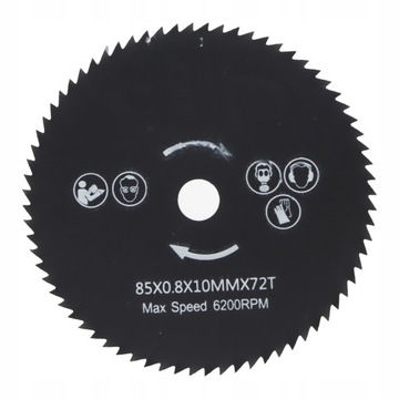 TARCZA CIĘCIA DREWNA PIŁA WIDIOWA 85X10MM 72T