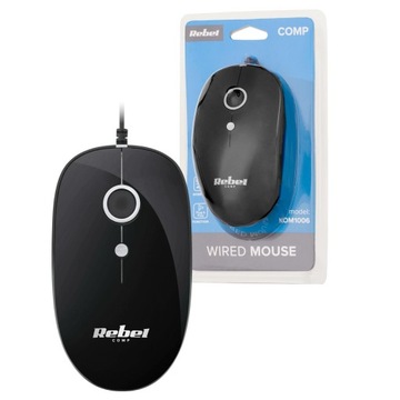 Mysz przewodowa Rebel optyczna USB KOM1006