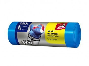 Worki Easy-Pack 120l 15szt niebieskie
