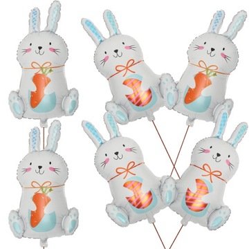 BALON WIELKANOCNY KRÓLIK BALONY FOLIOWE 6
