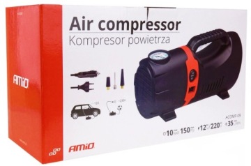 АВТОМОБИЛЬНЫЙ КОМПРЕССОР ДЛЯ СВЕТОДИОДНЫХ КОЛЕС 12В 230В AMIO