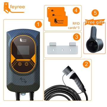 Wallbox Ladowarka Gniazdo Typ2 11KW z RFID APP