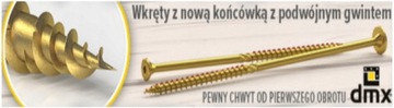 ШУРУРЫ СТОЛЯНЫЕ ПО ДЕРЕву 6х220 TORX С ШАЙБОЙ ГОЛОВКОЙ DMX 100шт.