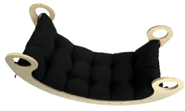 Montessori houpačka Polštář černý 110x45