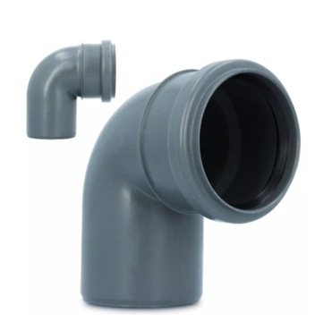 KOLANO KANALIZACYJNE PCV 75 mm 90 STOPNI