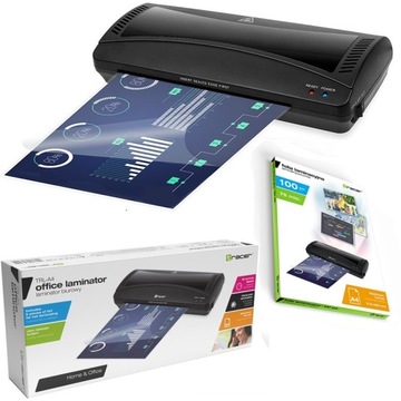 LAMINATOR A4 LAMINARKA + GRATIS 100 Folii A4