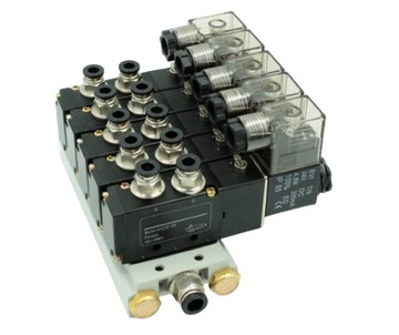 Wyspa zaworowa 5/2 1/4 24VDC 5 zaworów elektrozawory na wyspie