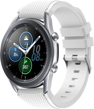 BIAŁY silikonowy pasek SAMSUNG GALAXY WATCH 3 45mm
