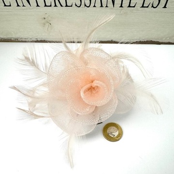 Fascynator na głowę KWIAT Stroik na głowę RÓŻOWY Lolita Accessories