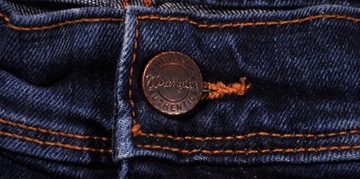 WRANGLER spodnie STRAIGHT high waist DARK BLUE jeans TEXAS SLIM _ W32 L30