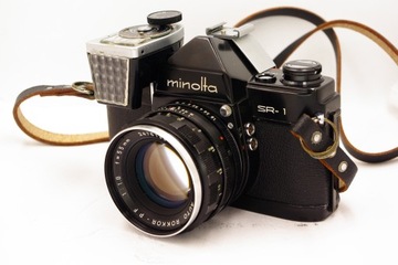 MINOLTA SR-1+ MINOLTA AUTO ROKKOR-PF 55 мм 1:1,8 ОЧЕНЬ ХОРОШО