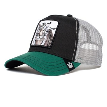 Czapka z daszkiem Goorin Bros Tiger Trucker czarna tygrys