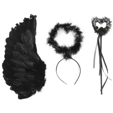 НАБОР ИЗ 3 КРЫЛЬЕВ АНГЕЛА ДЬЯВОЛА, РУЧНАЯ РАБОТА