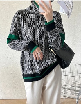 Winter Women's Turtleneck Sweater Warm Pullover El