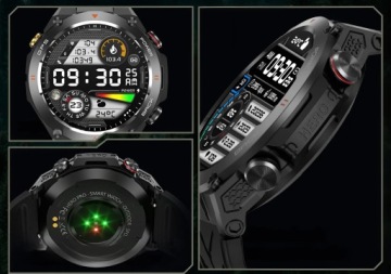 SmartWatch GPS-часы CALLS 650MAH Монитор артериального давления Компас Барометр PL