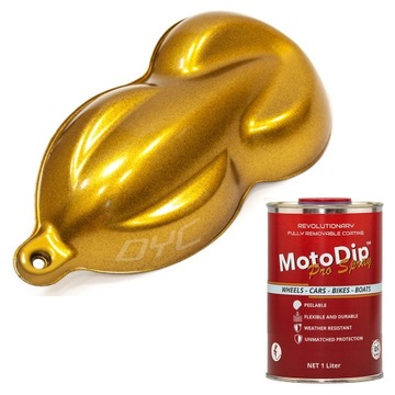 Moto Dip MotoDip Pure Gold Złoty perłowy mat 1 litr z podkładem