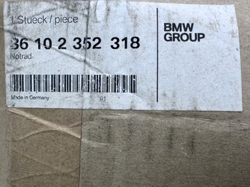 BMW X5 F15 X6 F16 KOLO DOJEZDOVÉ T155/90 R18 113M ET 14 NOVÉ