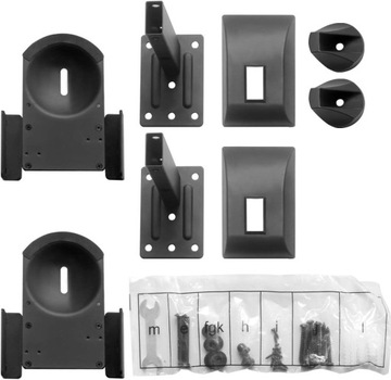 Ручки с зажимом на стенах для колонн динамиков, регулируемые, 30 кг, 2 штуки