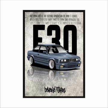 Obraz na ścianę BMW E30 Bavaria Motors