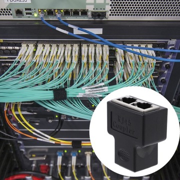Сетевой тройник Разъемы разветвителя RJ45 Кабель 2 шт.