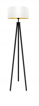 LAMPA STOJĄCA PODŁOGOWA LS-300 DREWNO ABAŻUR