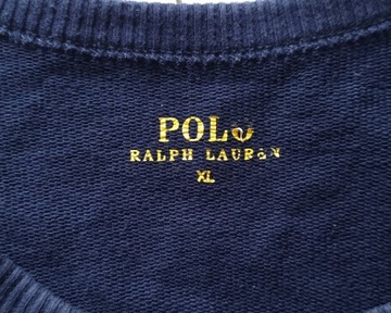 POLO RALPH LAUREN NAVY BLUE Bawełniana Męska Bluza XL