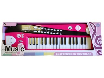 PIANINKO KEYBOARD RÓŻOWY 37 FUNKCJI