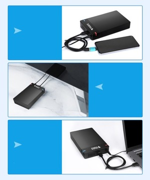 Корпус концентратора FORCE с отсеком для жесткого диска SSD 3,5 дюйма SATA I II USB 3.0 10 ТБ