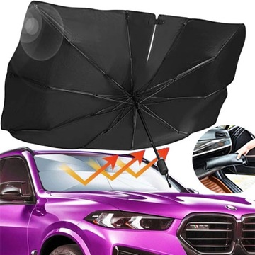OSŁONA PRZECIWSŁONECZNA PARASOL UV DO SAMOCHODU AUTA NA PRZEDNIĄ SZYBĘ