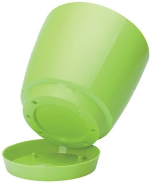 Toscana круглый вазон 22 с подставкой Бежевый