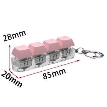 Брелок-клавиатура с непоседами, сенсорная игрушка для подростков, детей, мальчиков и девочек, розовый цвет