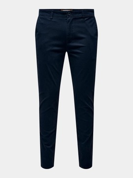 Only & Sons Chinosy Mark Luca 22028144 Granatowy Slim Fit